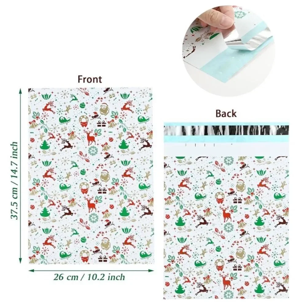 Christmas Print Poly Mailers
